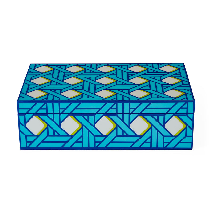 Medium Basketweave Lacquer Box Jonathan Adler Default Title