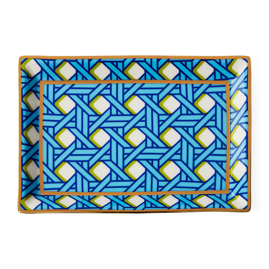 Basketweave Rectangle Tray Jonathan Adler Default Title