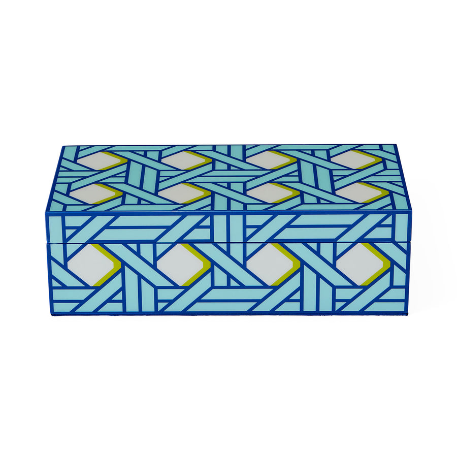 Small Basketweave Lacquer Box Jonathan Adler Default Title