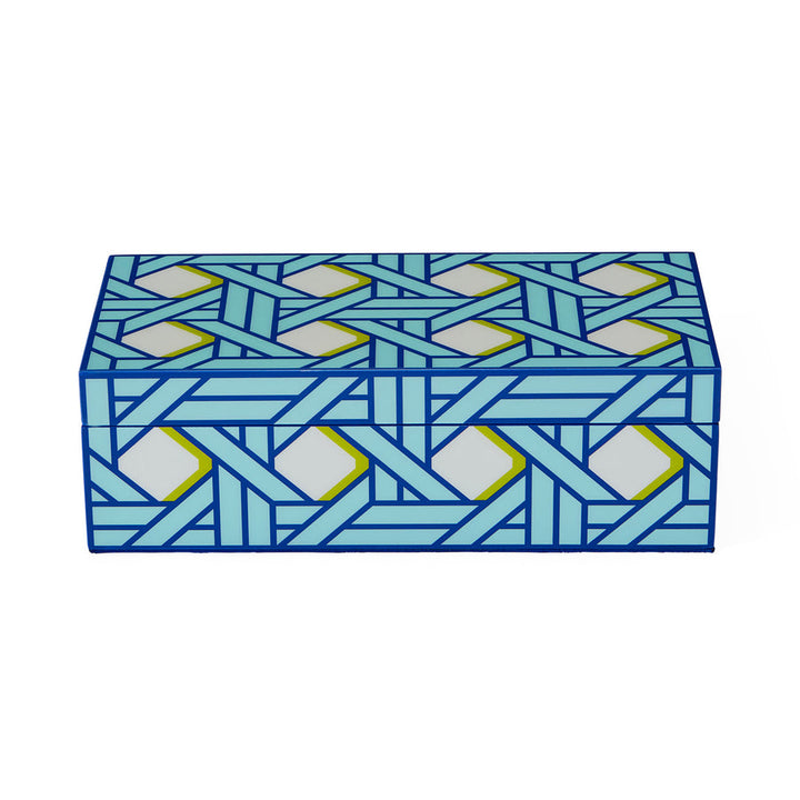 Small Basketweave Lacquer Box Jonathan Adler Default Title