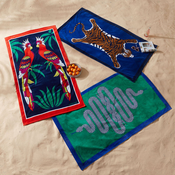 Parrots Beach Towel Jonathan Adler