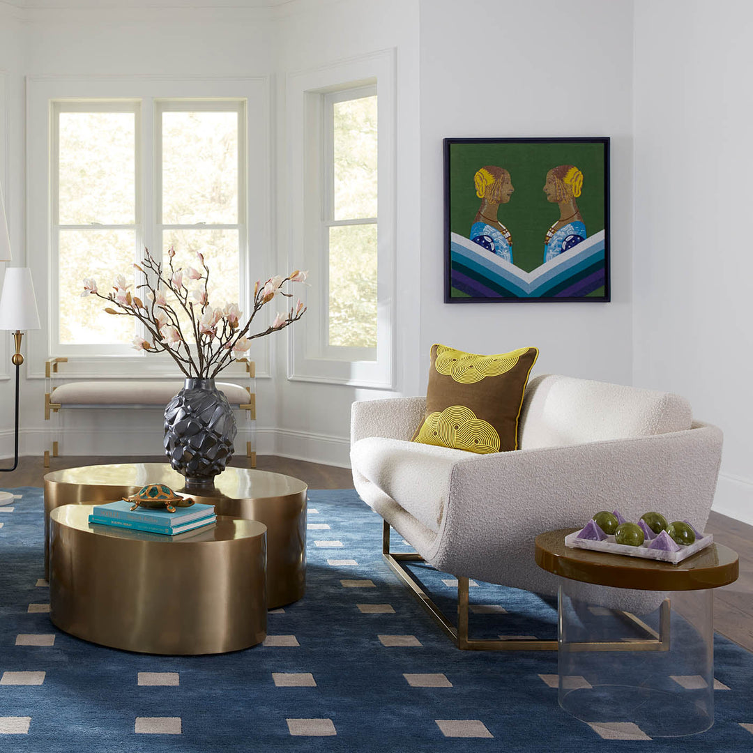 Pompidou Avocado Half Circles Pillow Jonathan Adler