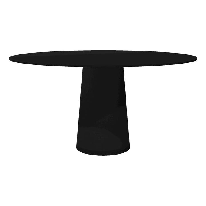 Container Round Dining Table Moooi Black HPL Top / Black Base Large: 55.1 in diameter