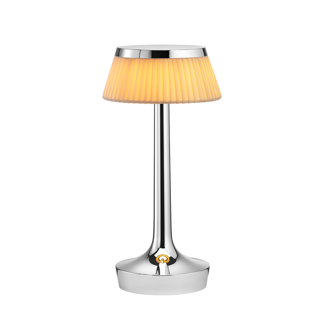 Bon Jour Unplugged Table Lamp Table Lamps FLOS Chrome Soft Avo