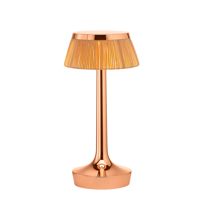Bon Jour Unplugged Table Lamp Table Lamps FLOS Copper Rattan