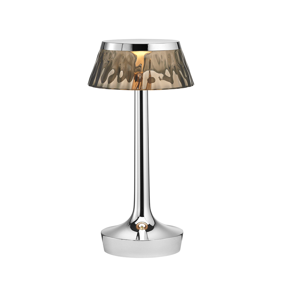 Bon Jour Unplugged Table Lamp Table Lamps FLOS Chrome Fumee