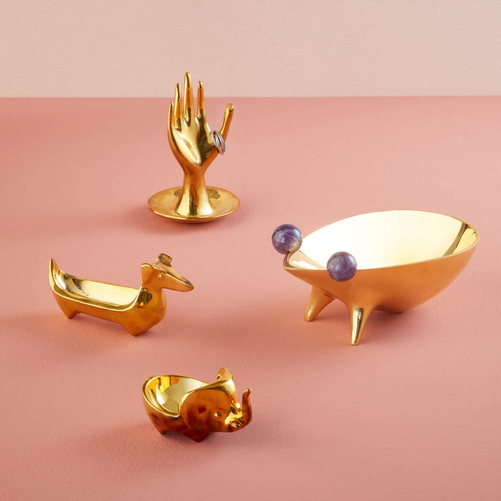 Brass Elephant Ring Bowl Jonathan Adler