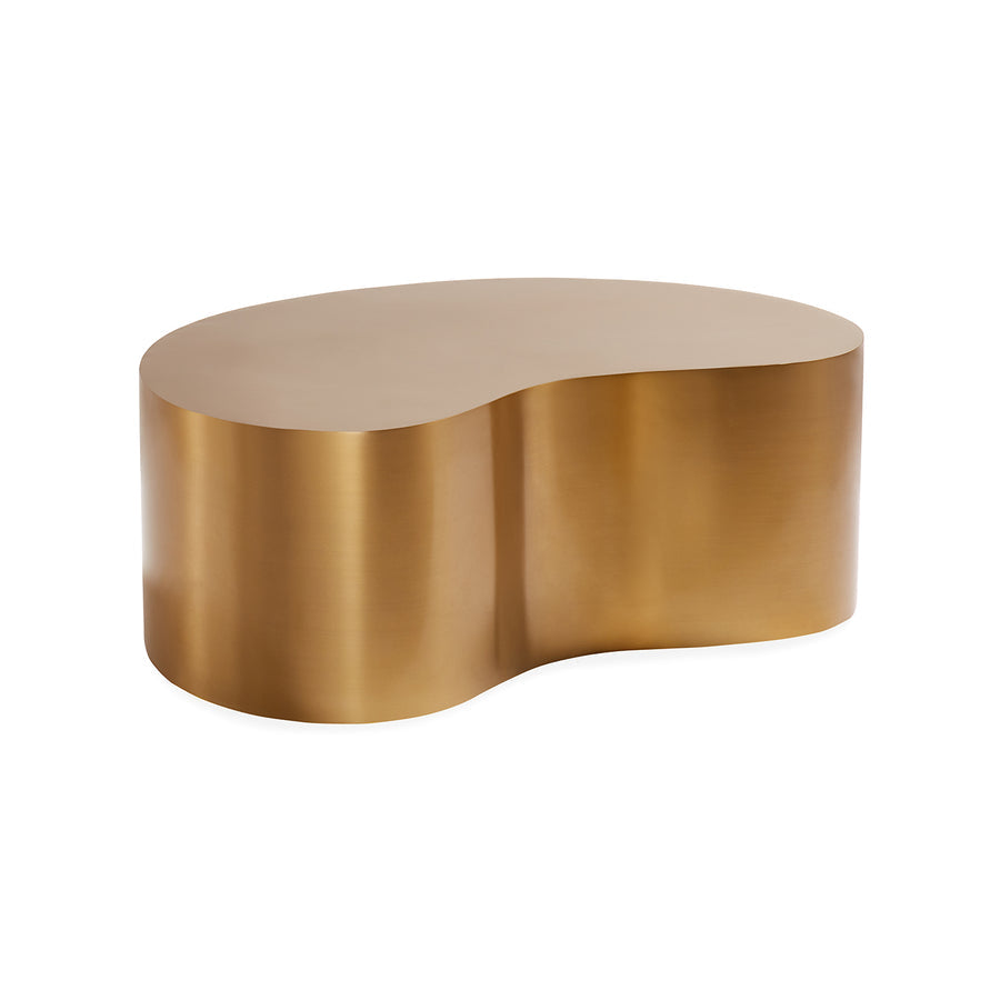 Brass Kidney Large Table Jonathan Adler