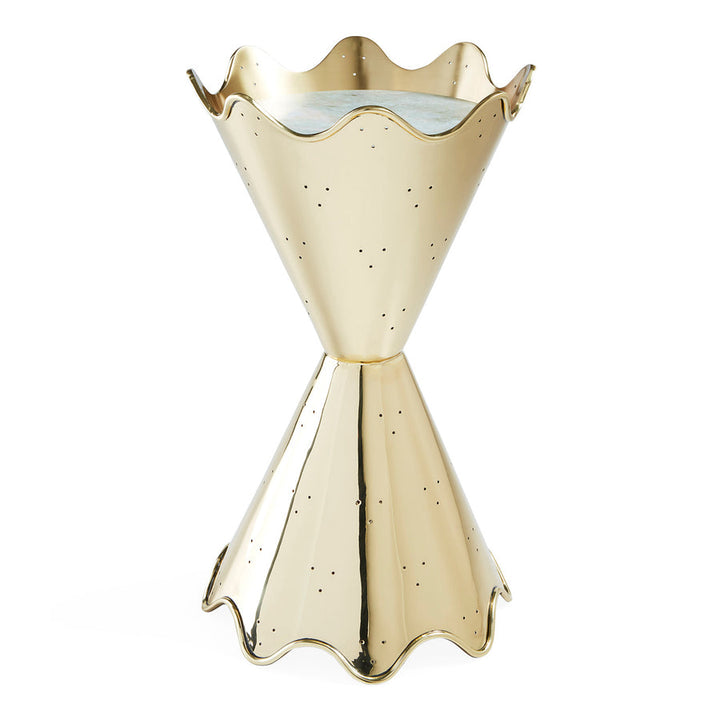 Brass Ripple Accent Table Jonathan Adler Default Title