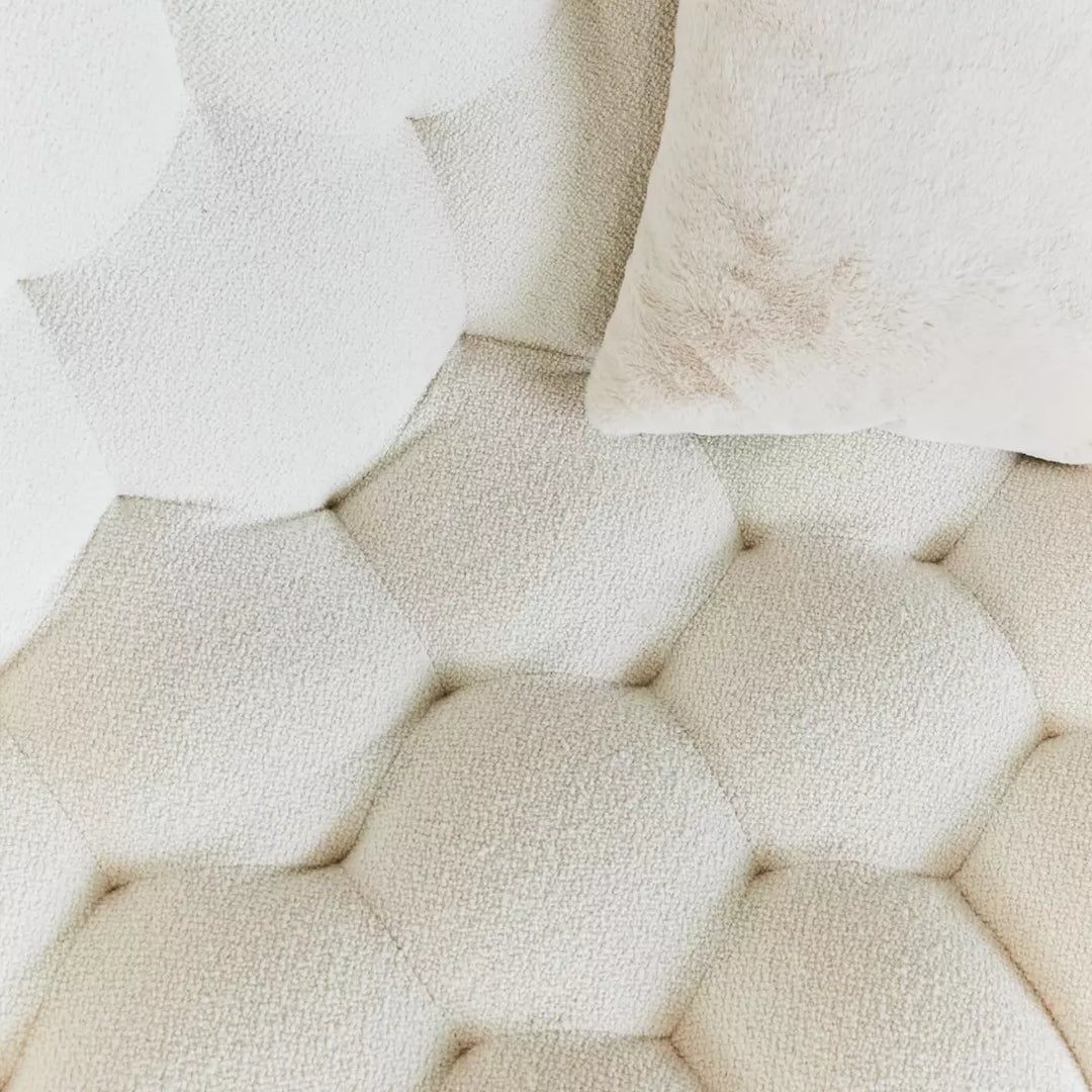 Bubble 2 Curved 3-4 Seat Sofa Orsetto Ivory Sofas Roche Bobois