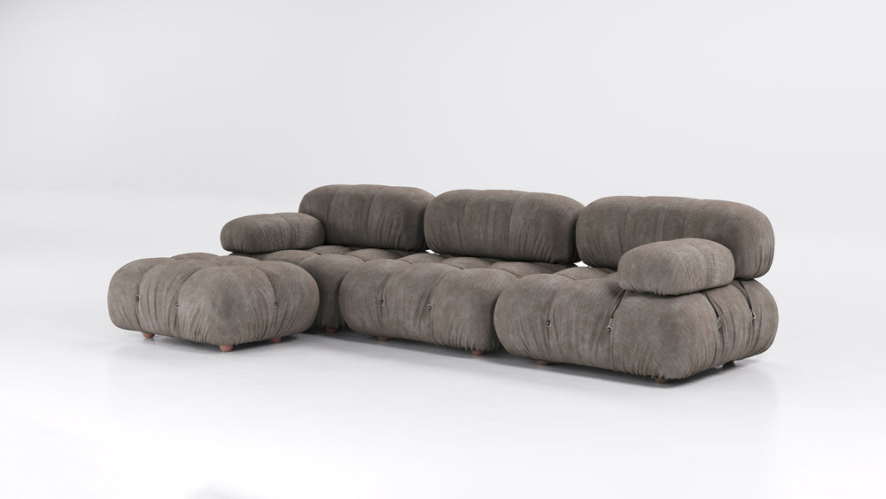 Camaleonda Sofa Sectional Light Grey Chenille Sofas B&B Italia