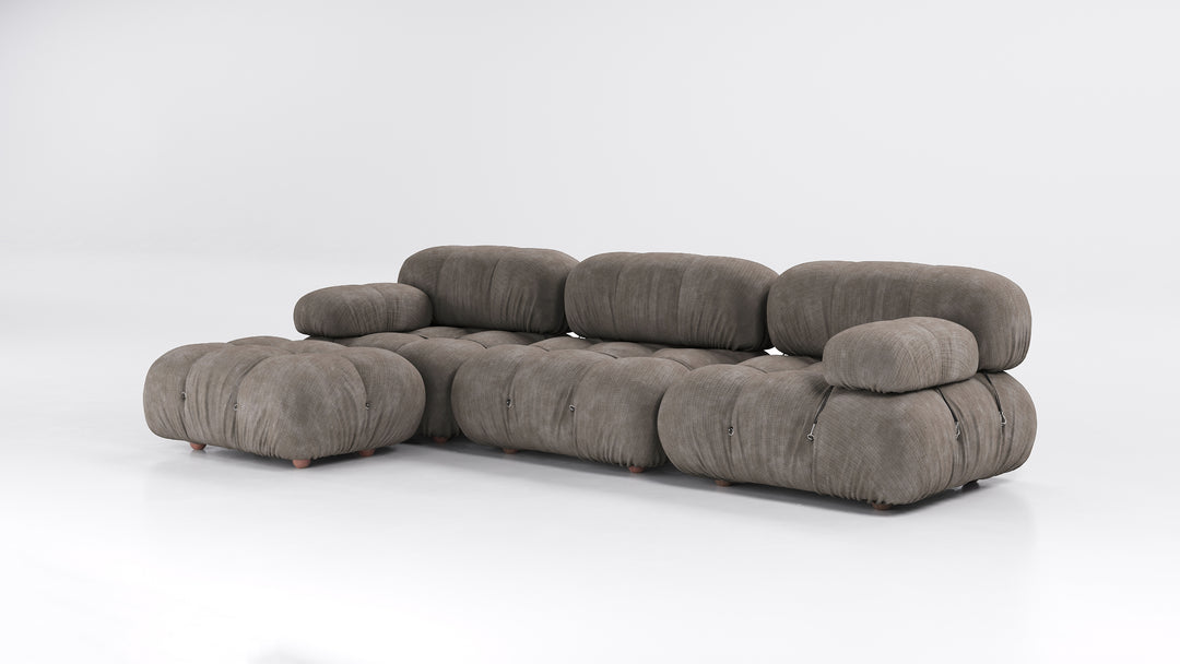 Camaleonda Sofa Sectional Light Grey Chenille Sofas B&B Italia