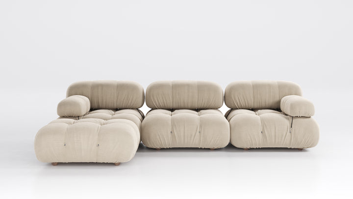 Camaleonda Sofa Sectional Ivory White Chenille Sofas B&B Italia