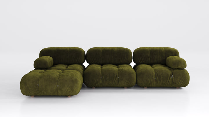 Camaleonda Sofa Sectional Olive Green Chenille Sofas B&B Italia
