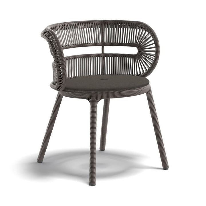 CIRQL NU Armchair Chairs Dedon 219 Invert Nightfall / 474 Natura Dark Gray