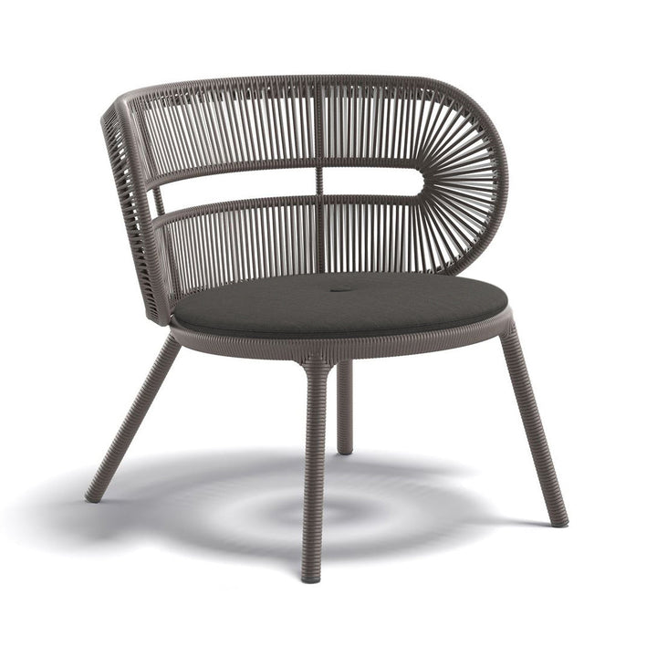 CIRQL NU Lounge Chair Outdoor Chairs Dedon 219 Invert Nightfall / 474 Natura Dark Gray Chair Only
