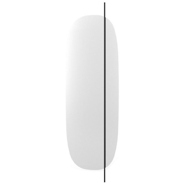 Vanity Mirror Matt Black Long  Calligaris   