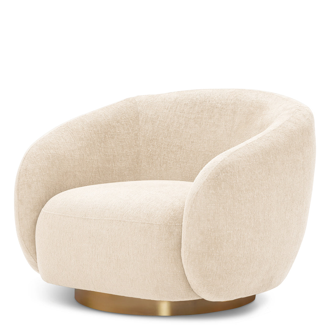Swivel Chair Brice Stratfort Pearl Eichholtz