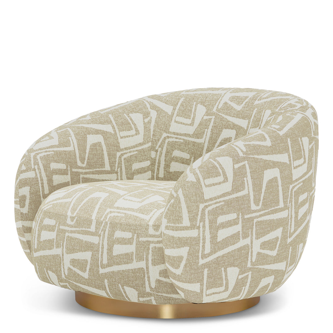 Swivel Chair Brice Davenport Light Grey Eichholtz