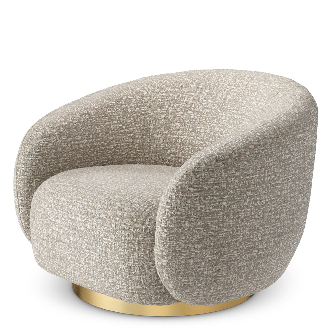 Swivel Chair Brice Montclair Silver Eichholtz