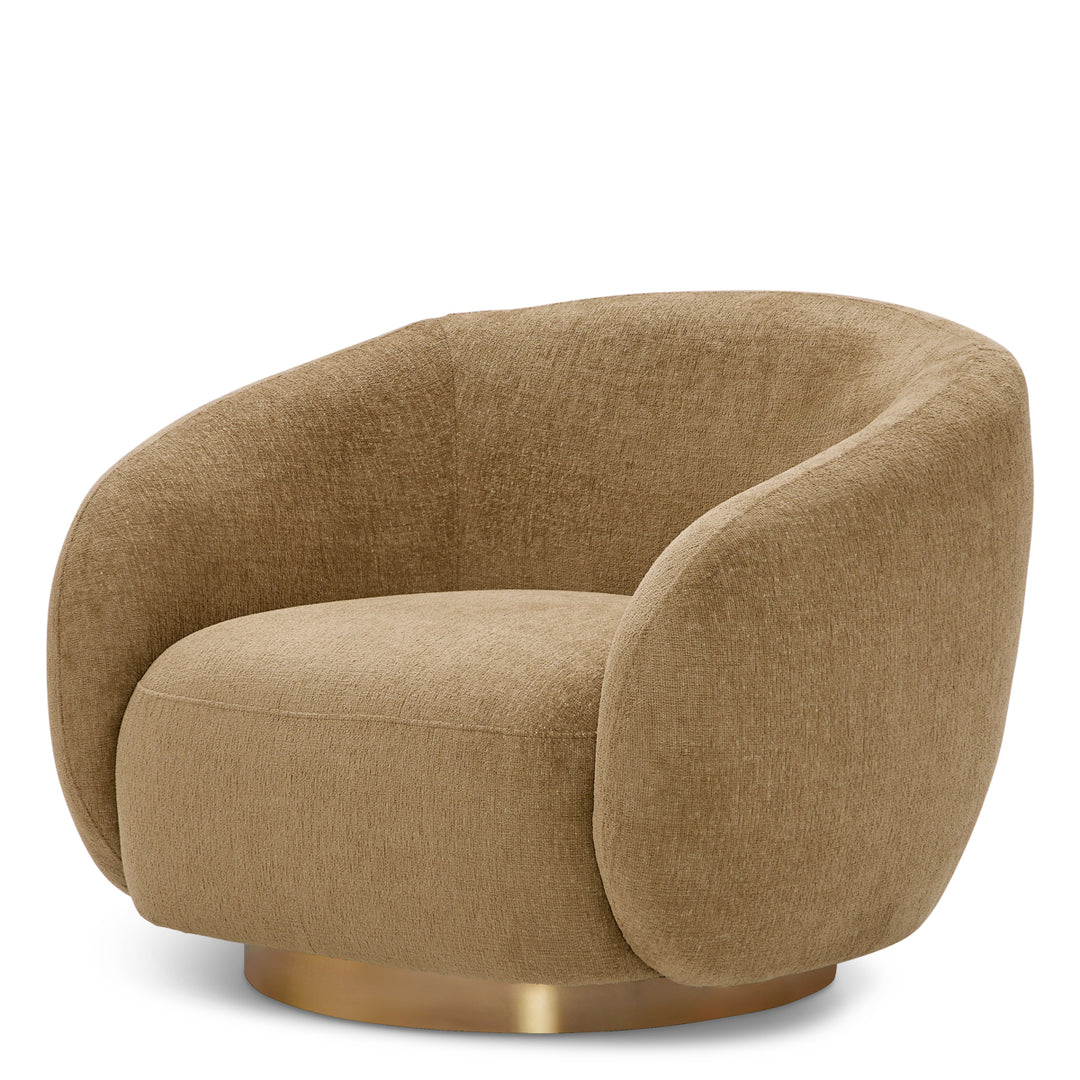 Swivel Chair Brice Stratfort Honey Eichholtz