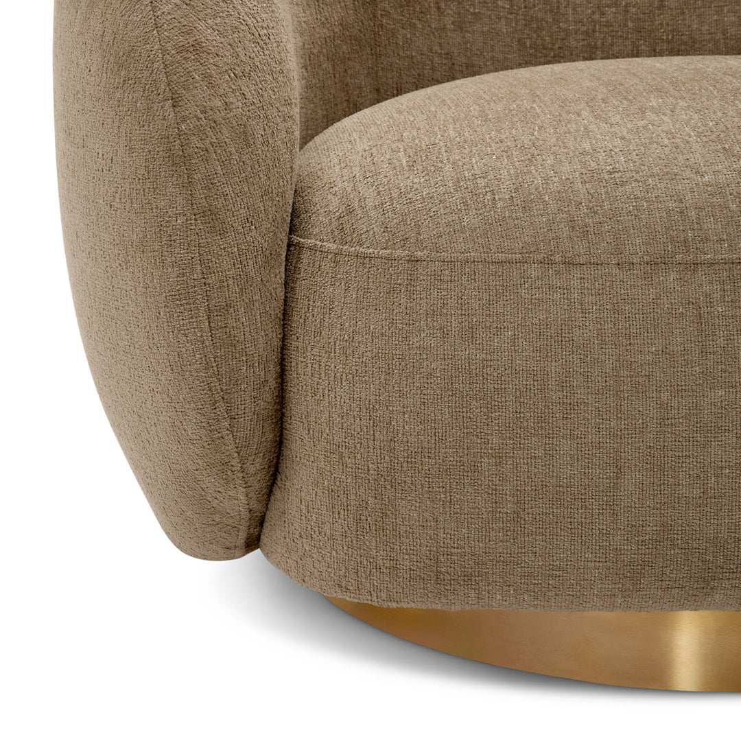 Swivel Chair Brice Stratfort Brown Chairs Eichholtz
