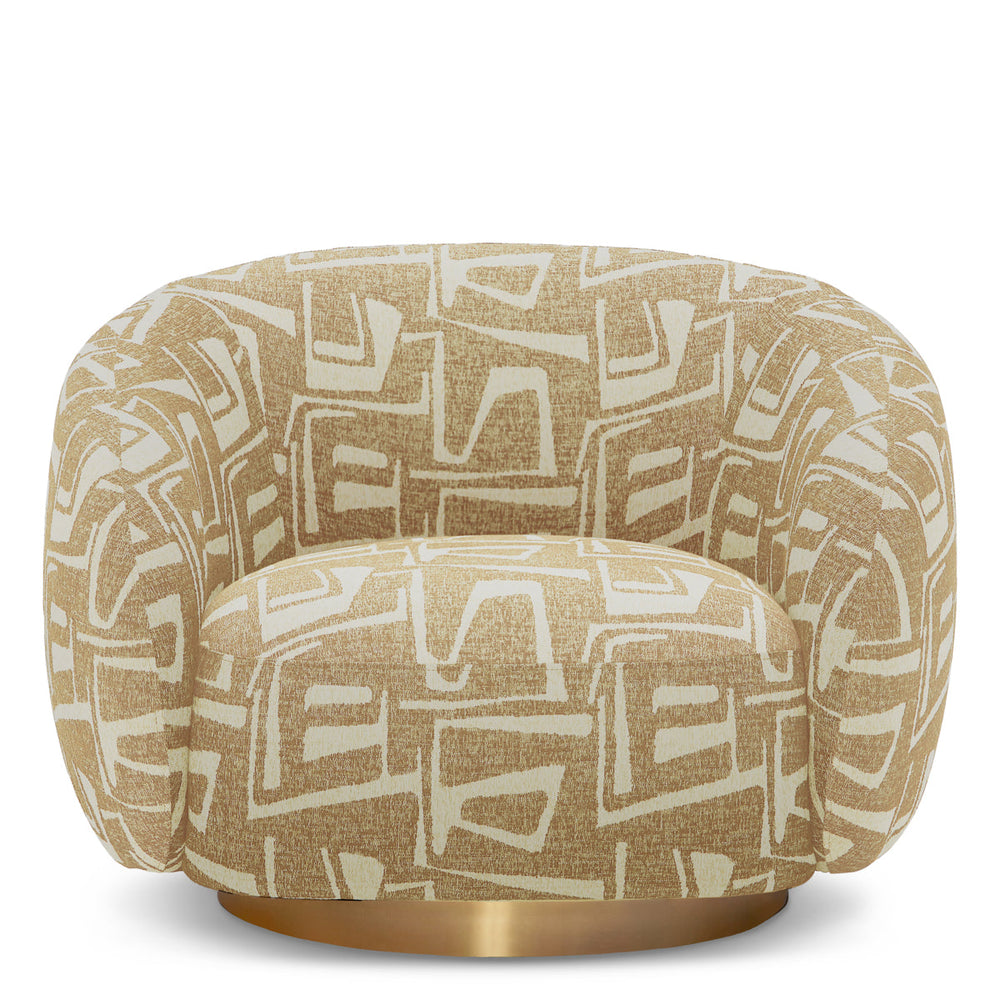 Swivel Chair Brice Davenport Light Brown Chairs Eichholtz
