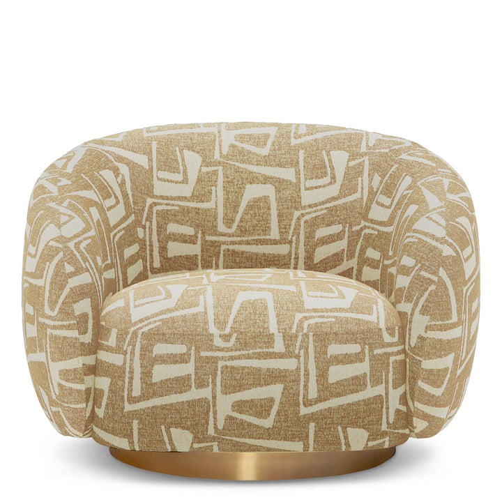 Swivel Chair Brice Davenport Light Brown Chairs Eichholtz