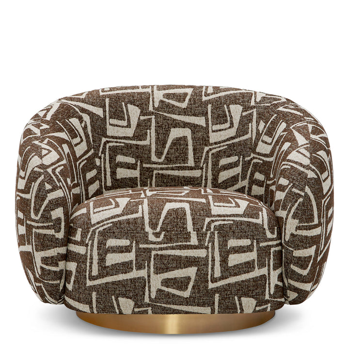 Swivel Chair Brice Davenport Dark Brown Chairs Eichholtz