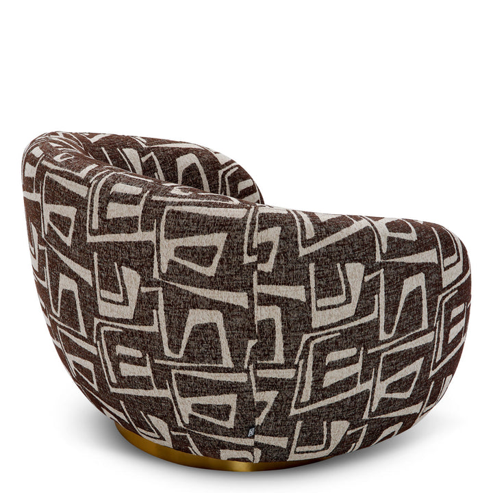 Swivel Chair Brice Davenport Dark Brown Chairs Eichholtz