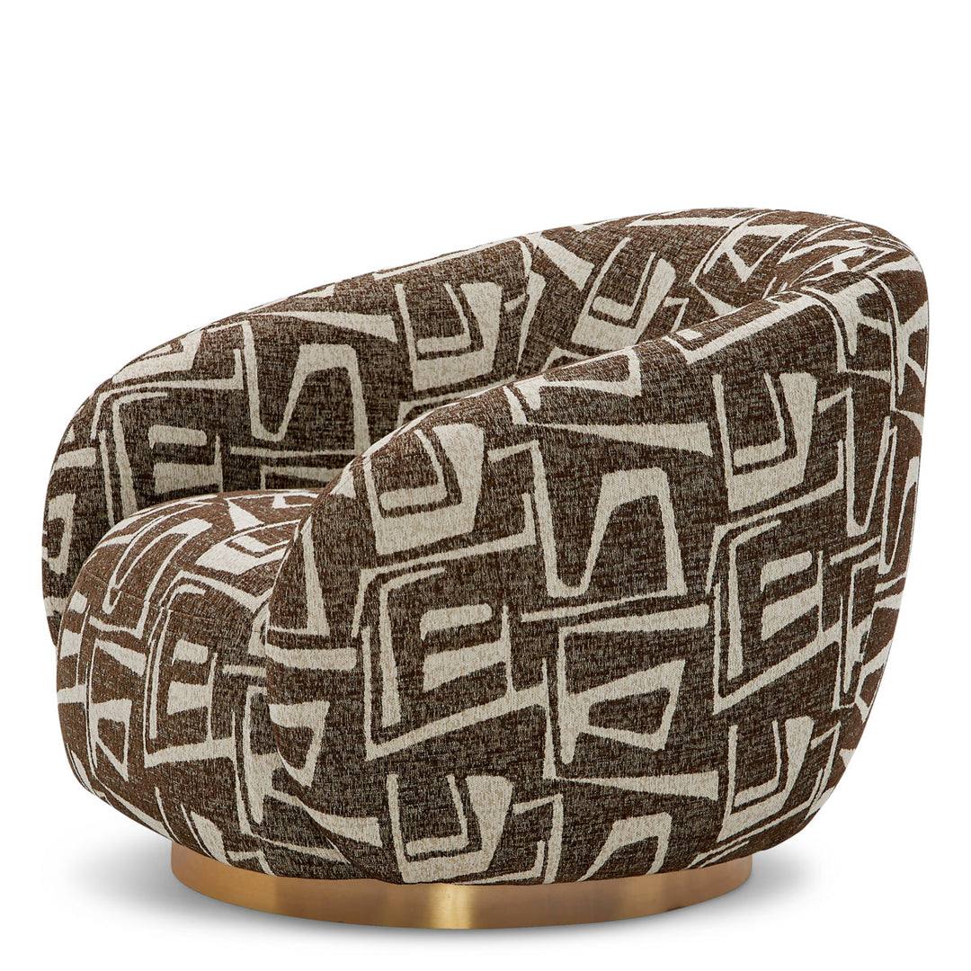 Swivel Chair Brice Davenport Dark Brown Chairs Eichholtz