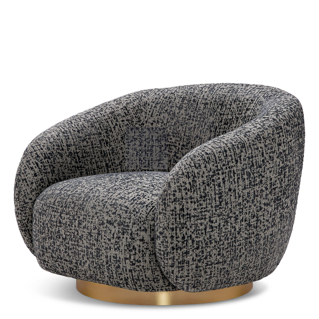 Swivel Chair Brice Montclair Blue Eichholtz