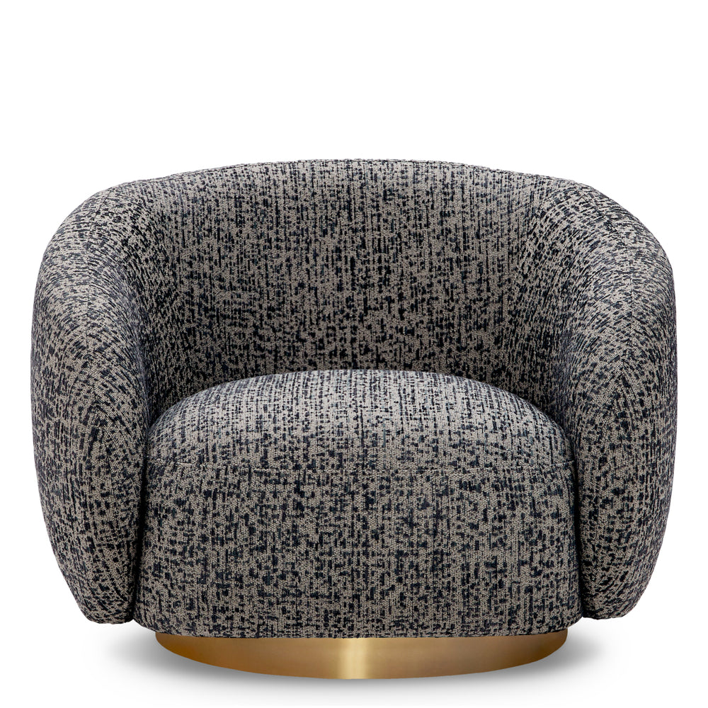 Swivel Chair Brice Montclair Blue Eichholtz