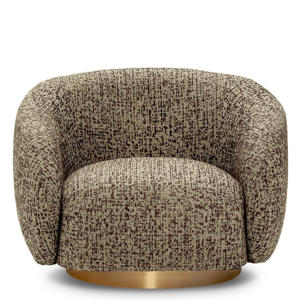 Swivel Chair Brice Montclair Dark Brown Eichholtz