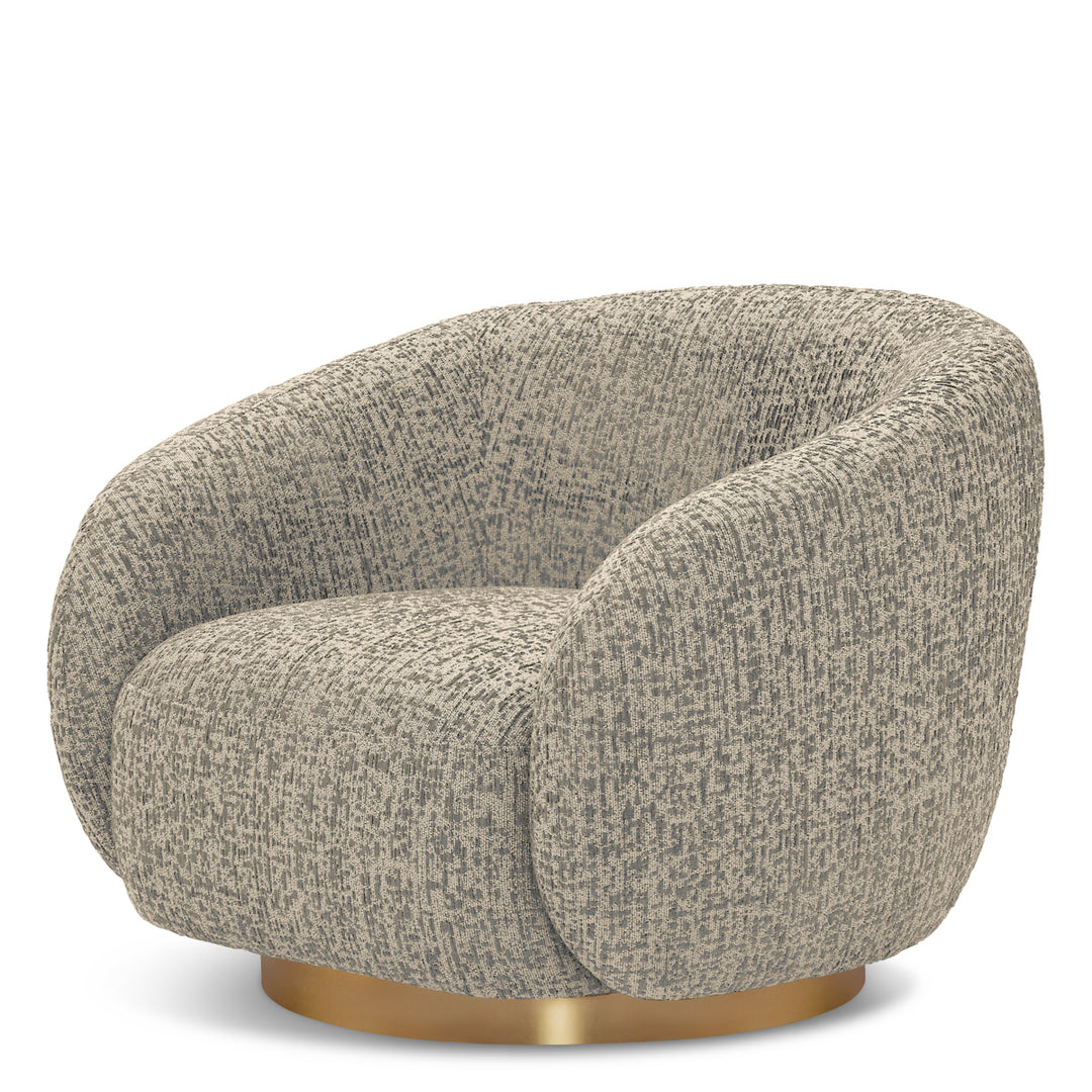 Swivel Chair Brice Montclair Warm Grey Eichholtz