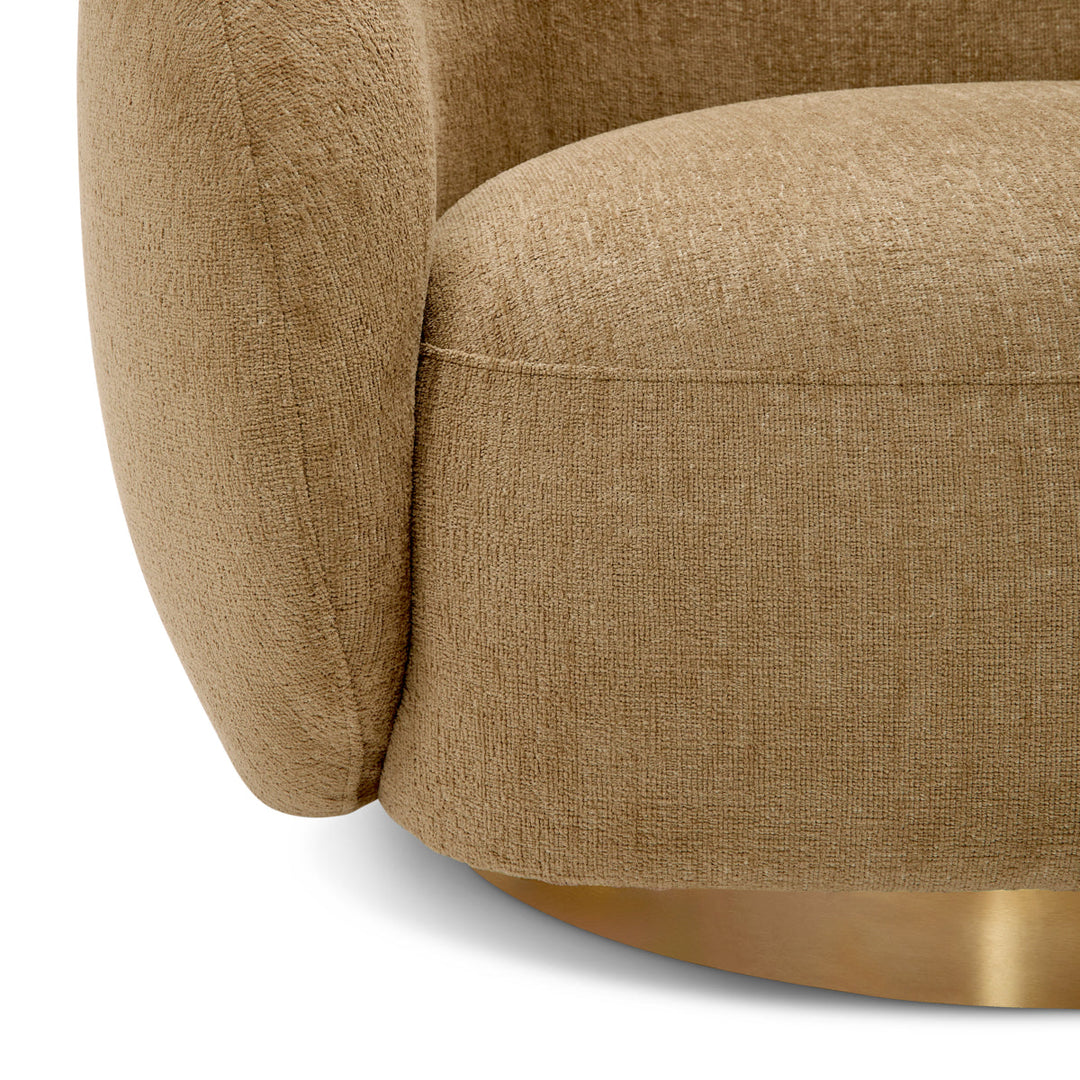 Swivel Chair Brice Hastings Camel Chairs Eichholtz