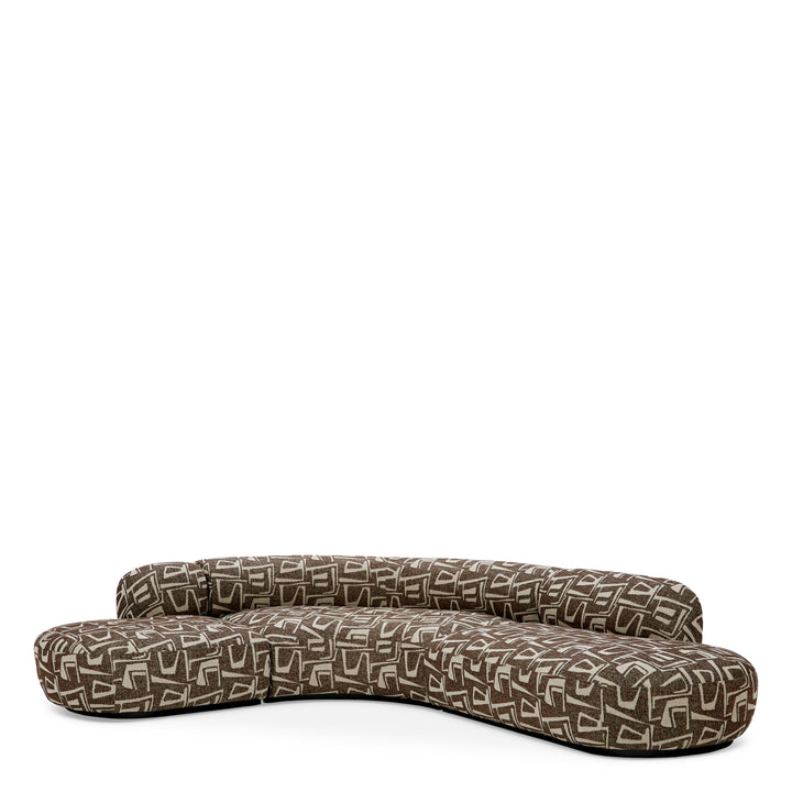 Sofa Björn L Davenport Dark Brown Eichholtz