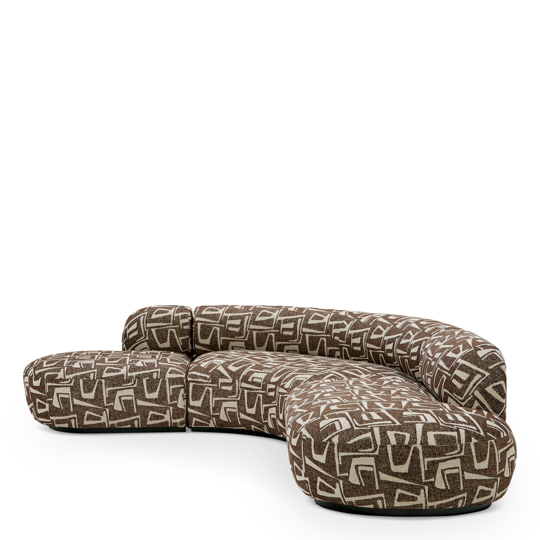 Sofa Björn L Davenport Dark Brown Eichholtz