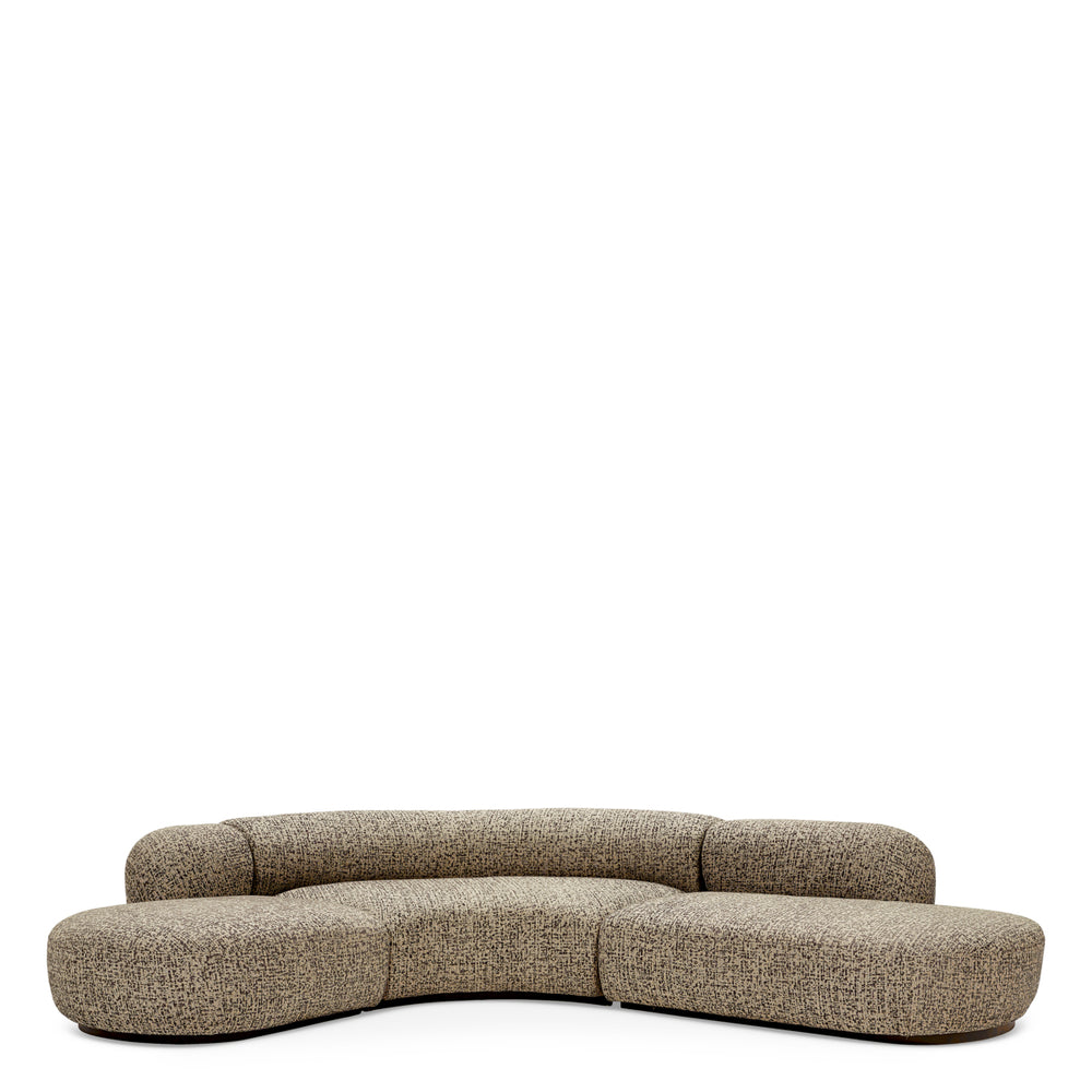 Sofa Björn L Montclair Dark Brown Eichholtz