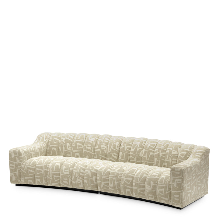 Sofa Kelly L Davenport Light Grey Eichholtz
