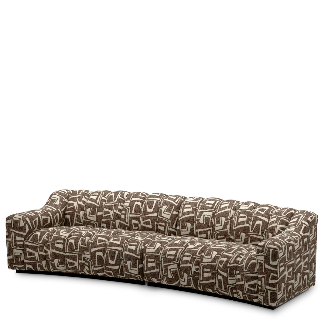 Sofa Kelly L Davenport Dark Brown Eichholtz