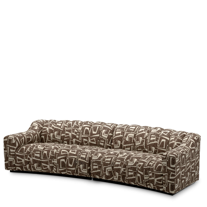 Sofa Kelly L Davenport Dark Brown Eichholtz