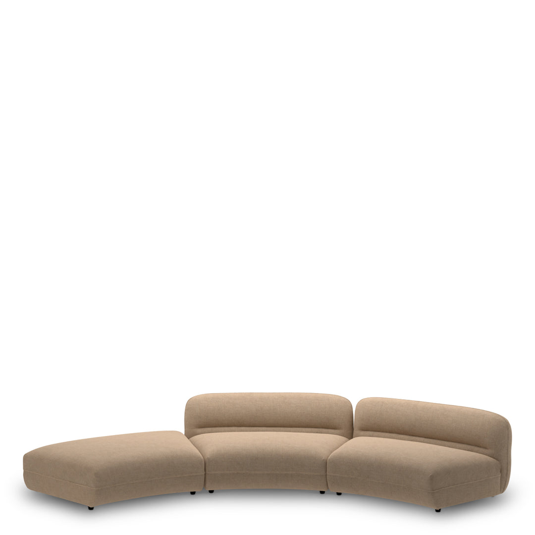 Modular Sofa Grand Avenue - Ottoman Stratfort Warm Grey Sofas | Ottomans Eichholtz