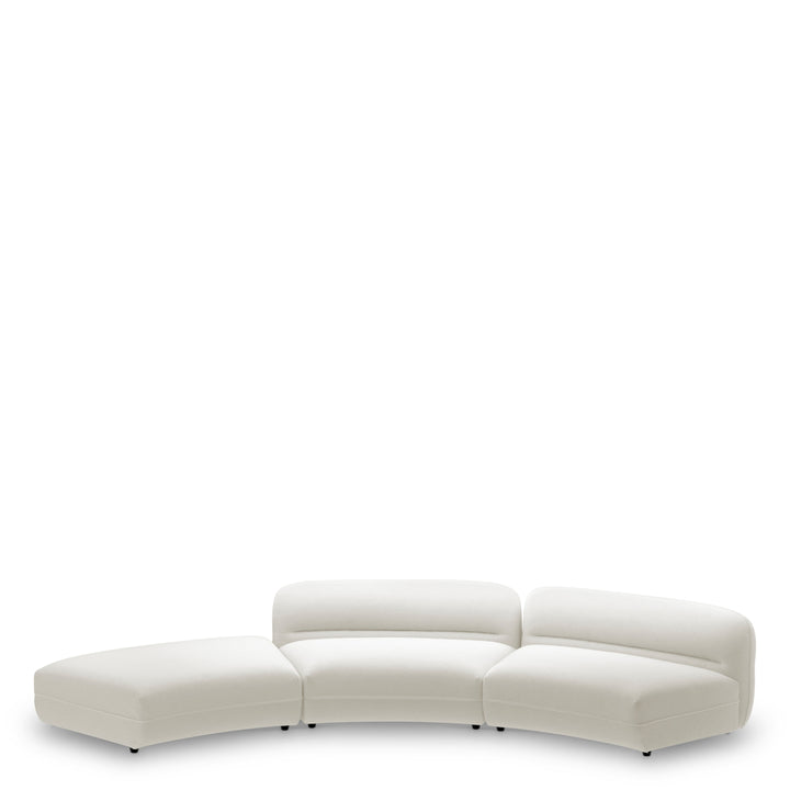 Modular Sofa Grand Avenue - Ottoman Muslin White Sofas | Ottomans Eichholtz