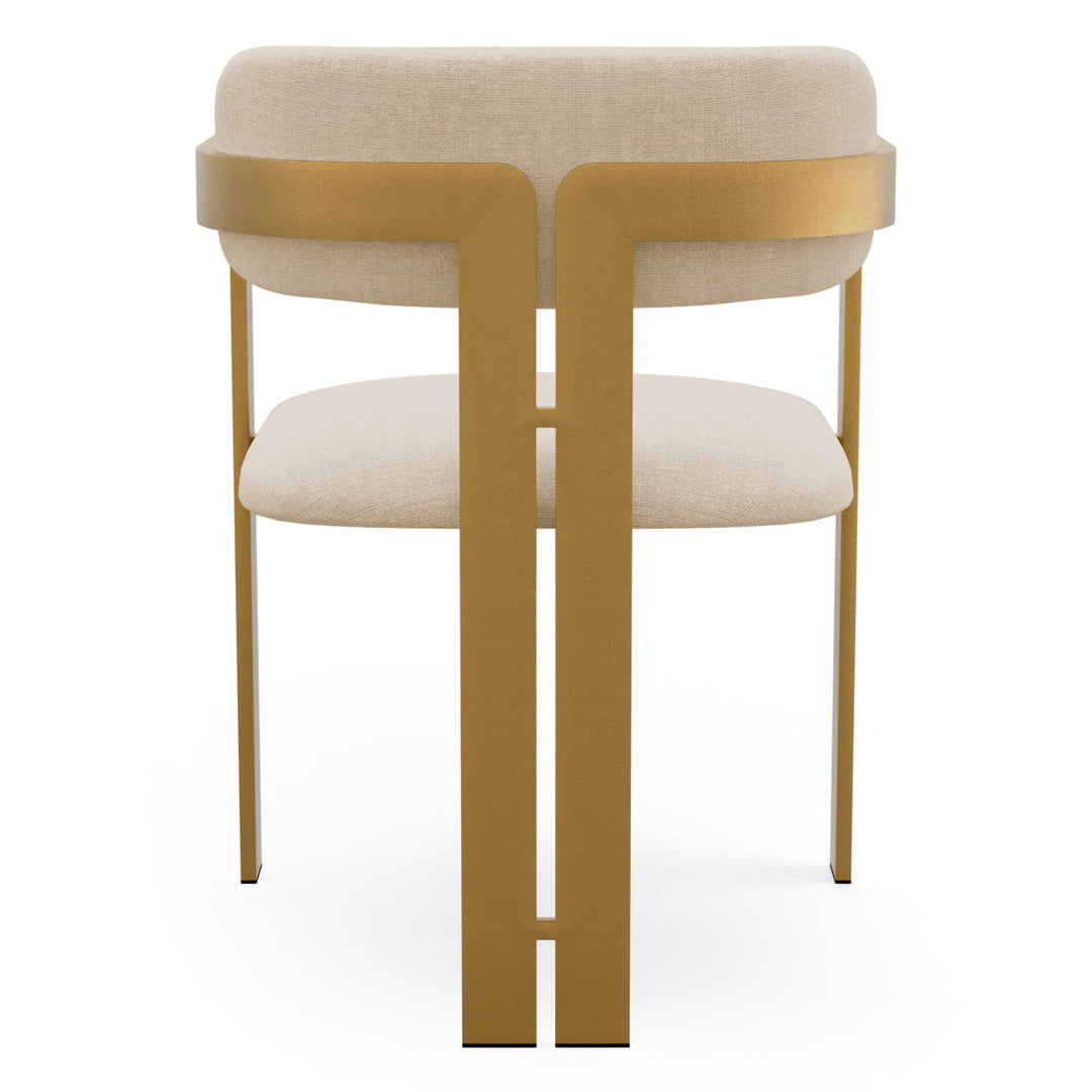 Dining Chair Donato Brushed Brass Finish Stratfort Pearl Chairs Eichholtz