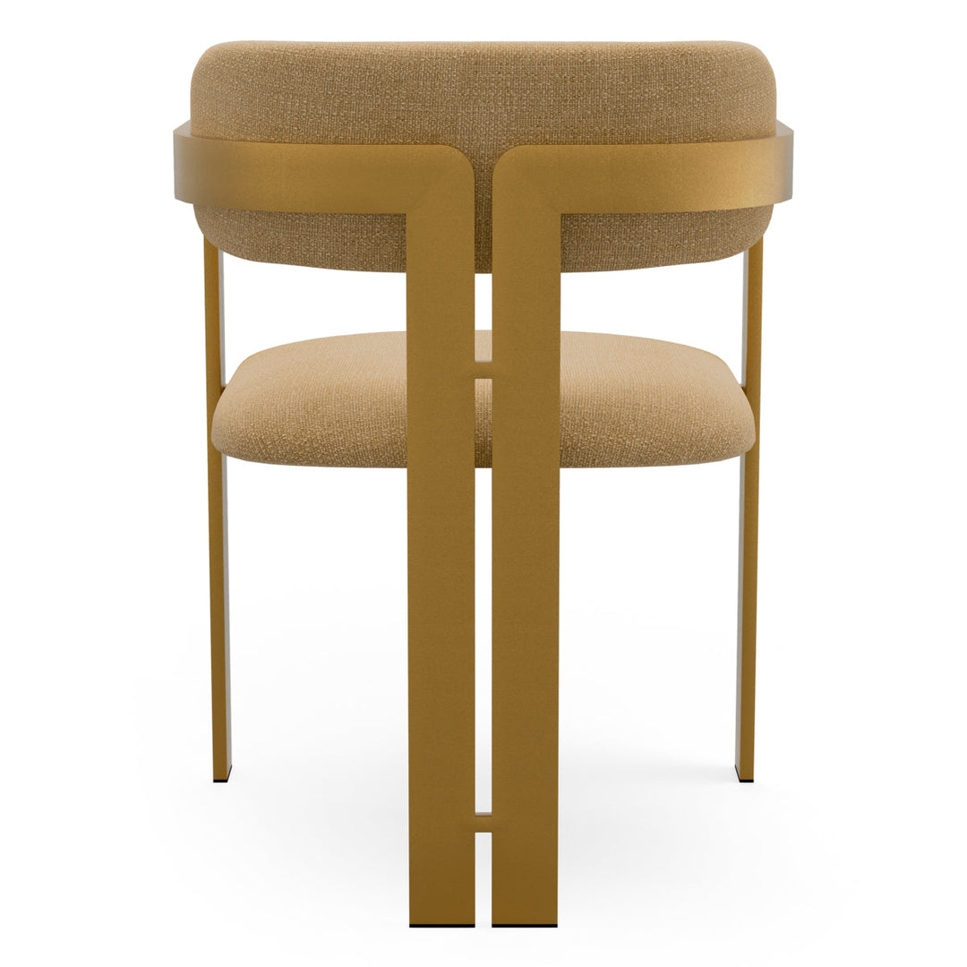 Dining Chair Donato Brushed Brass Finish Stratfort Honey Chairs Eichholtz