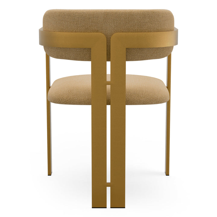 Dining Chair Donato Brushed Brass Finish Stratfort Honey Chairs Eichholtz