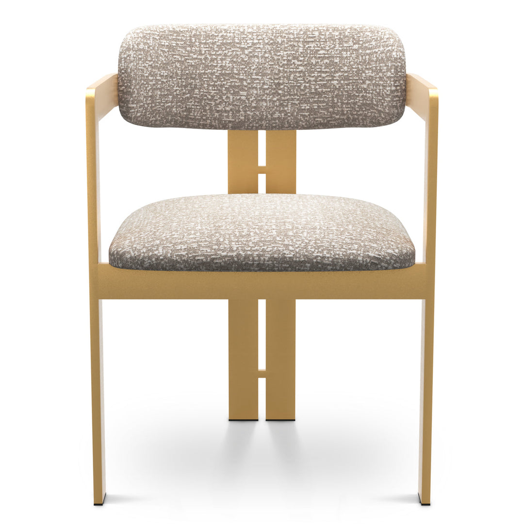 Dining Chair Donato Brushed Brass Finish Montclair Silver Chairs Eichholtz