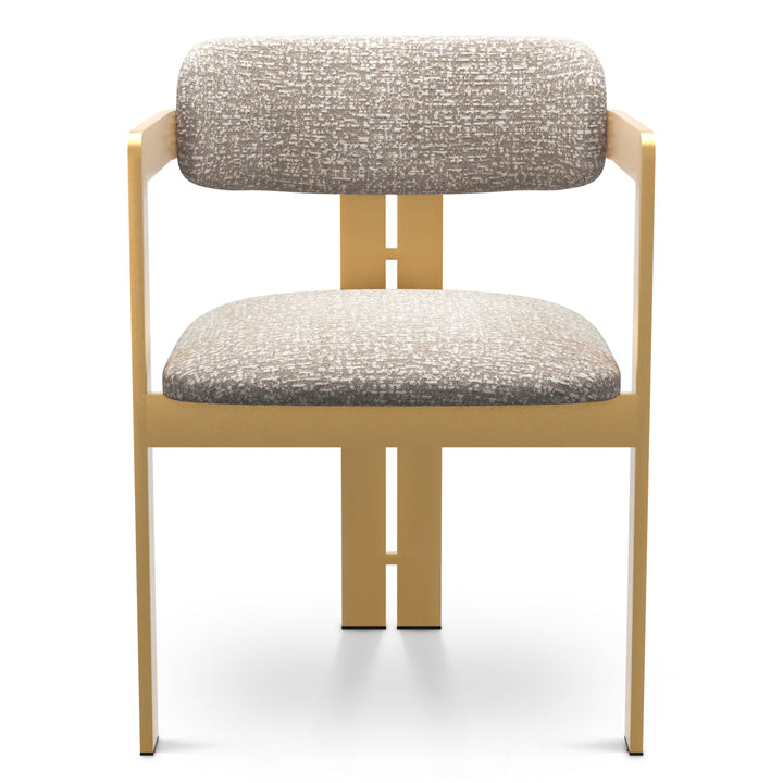 Dining Chair Donato Brushed Brass Finish Montclair Silver Chairs Eichholtz