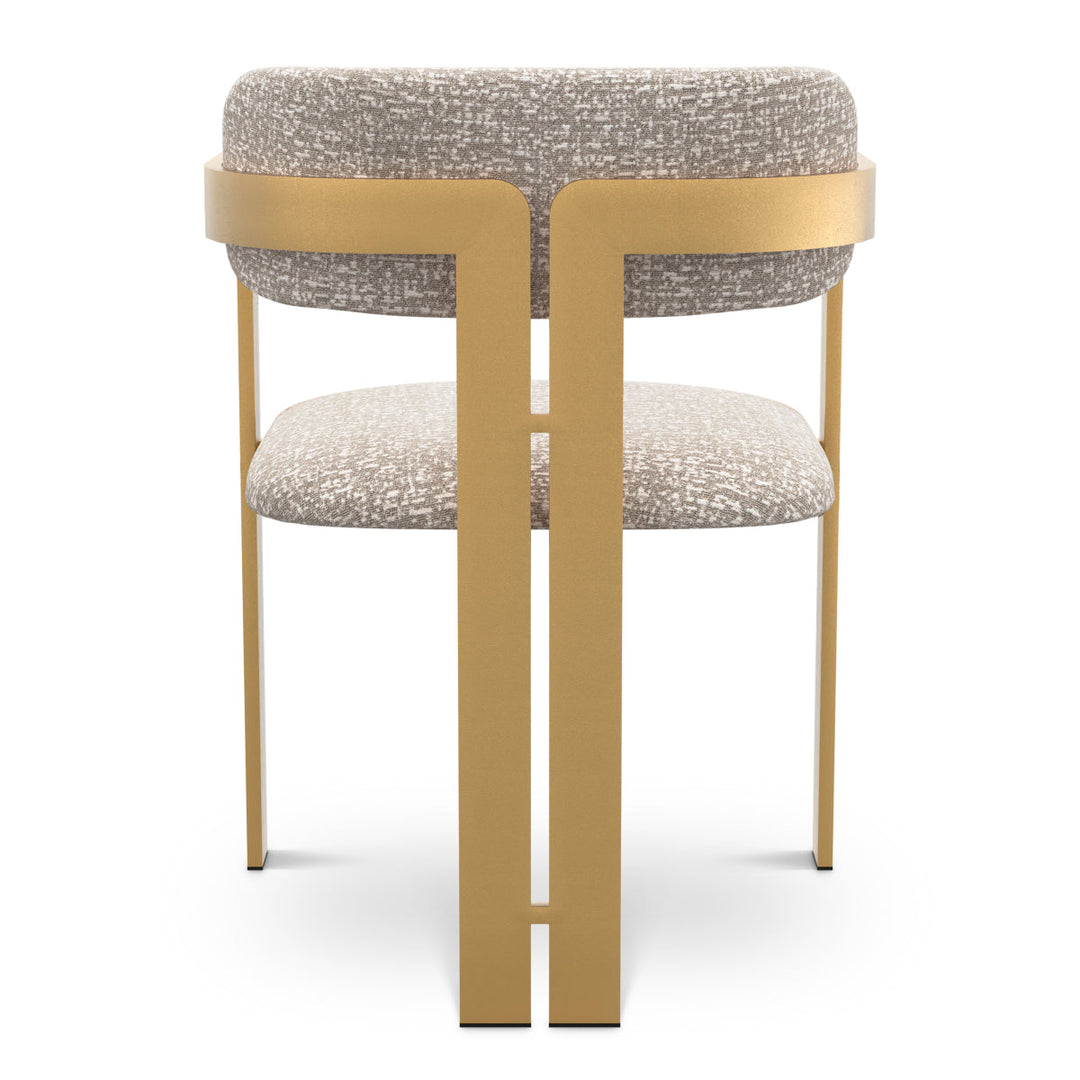 Dining Chair Donato Brushed Brass Finish Montclair Silver Chairs Eichholtz